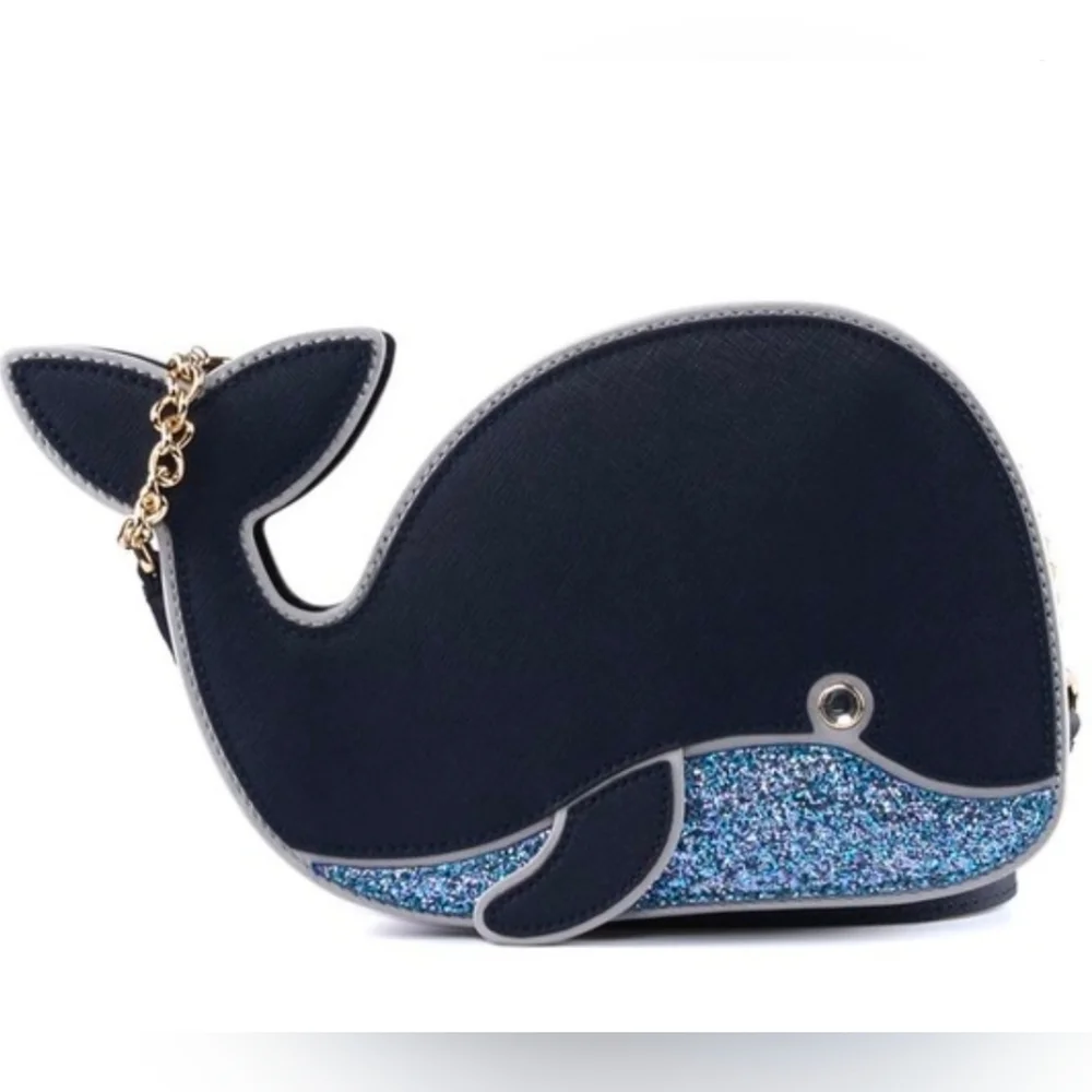 Kate Spade Off We Go Whale Crossbody Bag EUC